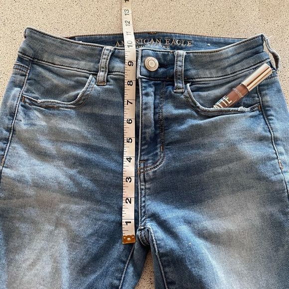 #17 AEO American Eagle Outfitters super stretch high rise leggings crop - Picture 3 of 8